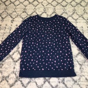 Cat & Jack Heart sweatshirt, size small.